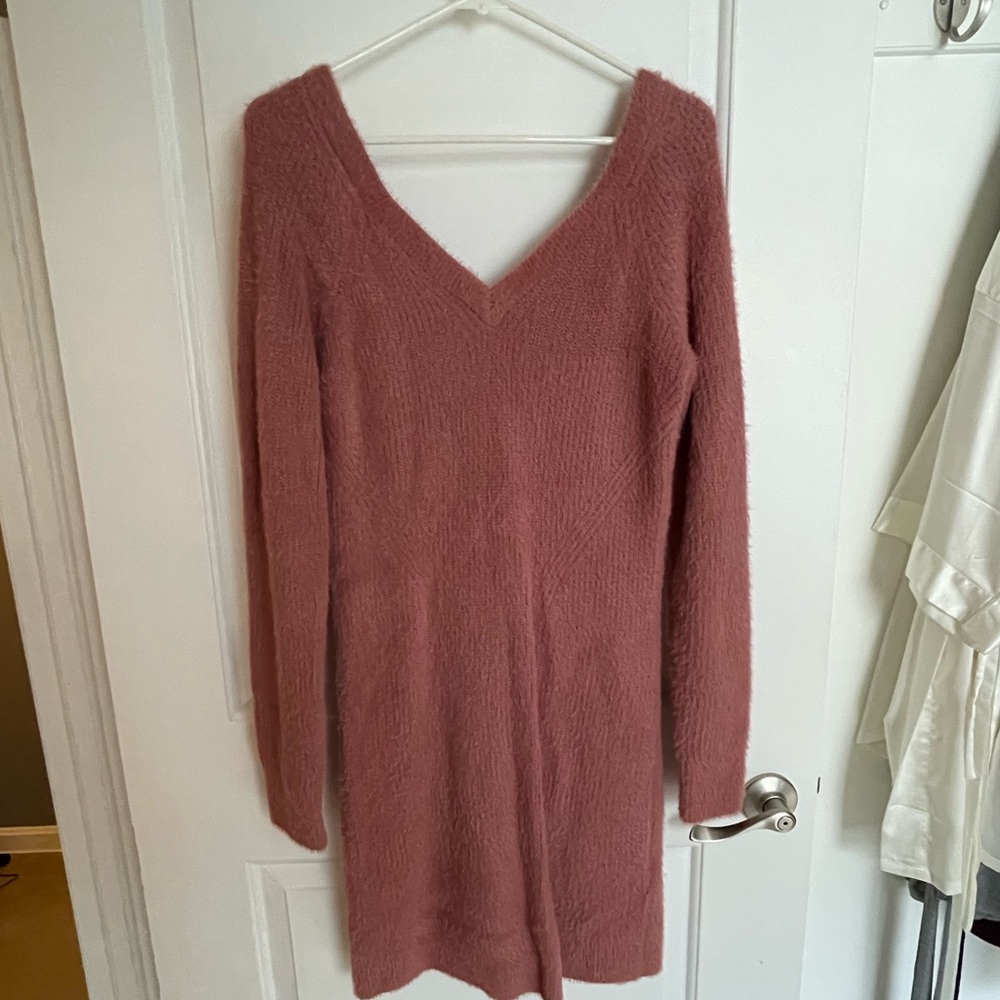 Abercrombie Soft Off the Shoulder Sweater Dress